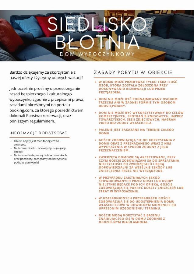 Вилла Siedlisko Blotnia Mierzeszyn Экстерьер фото